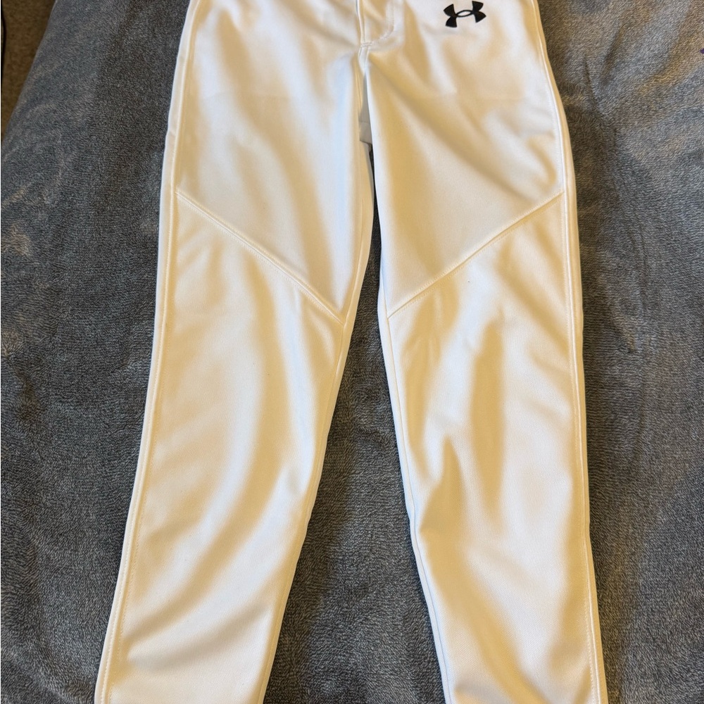 Under Armour Kids White Baseball Pants